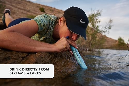 Thumbnail 4 de LifeStraw Personal Water Filter for Hiking, Travel and Emergency (Blue)