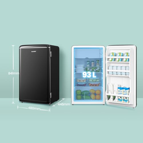 Thumbnail 1 de COMFEE' RCD93BL2EURT(E) Mini Frigo 93L Retrò Tavolo Nero – design classico e compatto