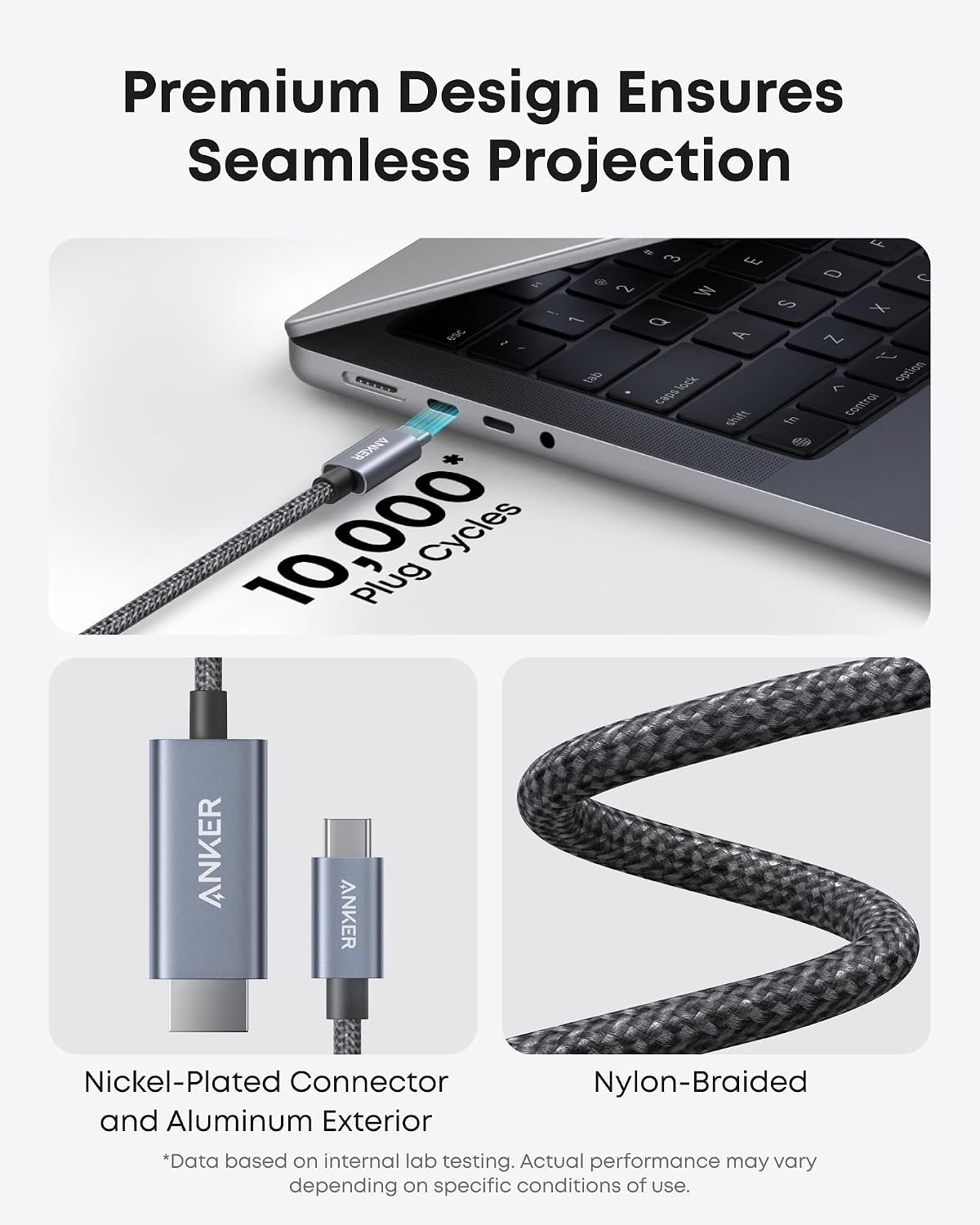 Thumbnail 5 de Anker USB-C to HDMI Cable 3ft, 4K@60Hz