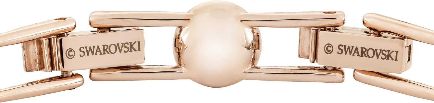 Detalle de Swarovski Una Angelic Armband – Roségold-Legierung mit Kristallpavé, 17 cm