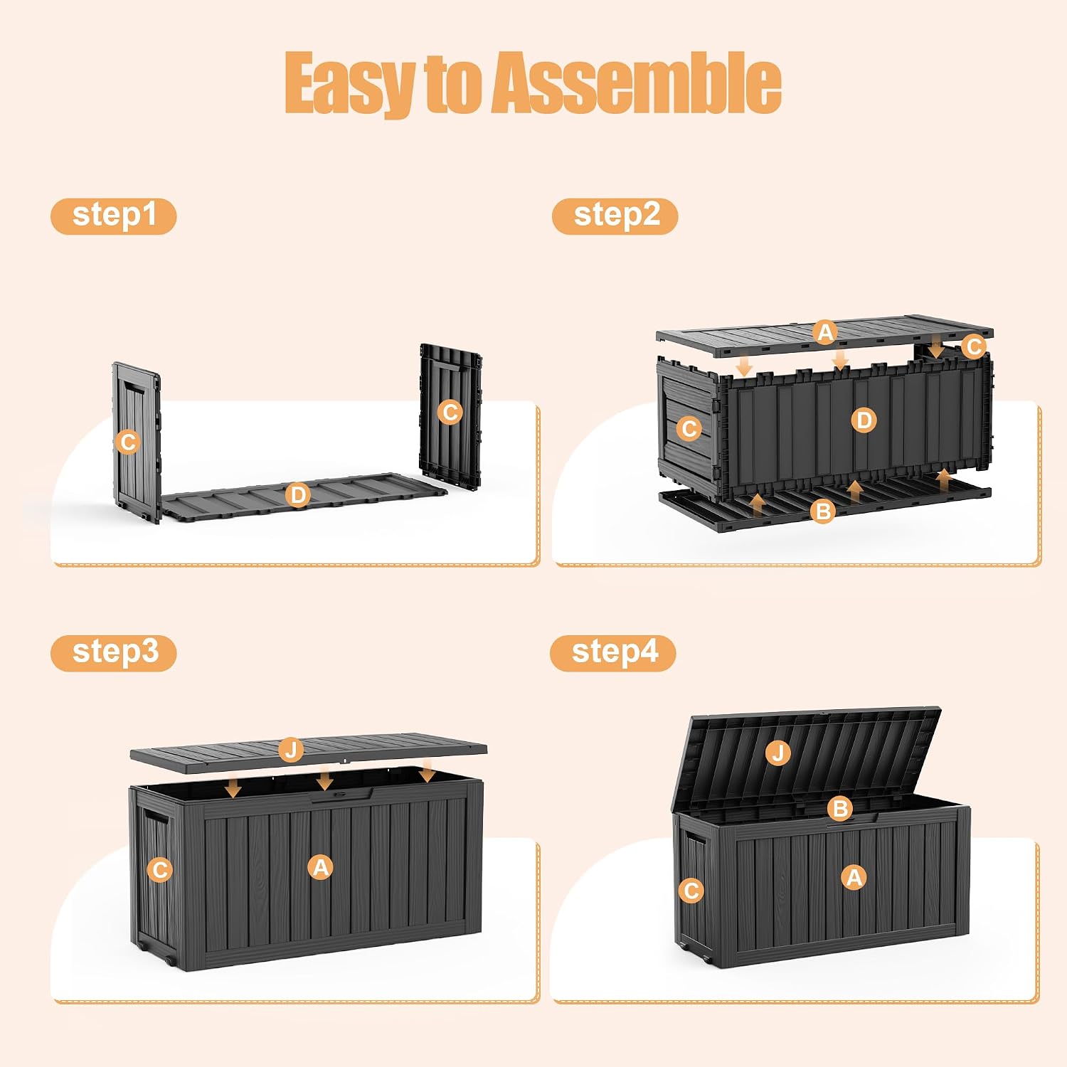 Thumbnail 6 de ATMELT Outdoor Storage Box, 100 Gallon