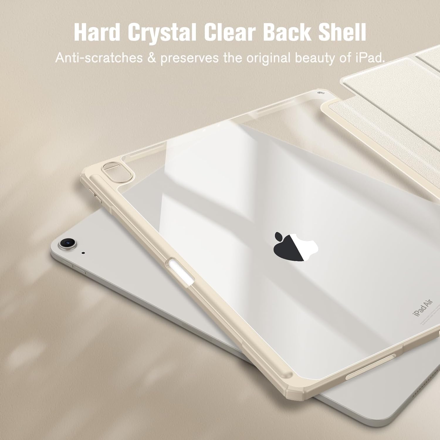 Thumbnail 3 de FINTIE Hybrid Case for iPad Air 13-inch (M4 2026 / M3 2025 / M2 2024) with Pencil Holder, Shockproof Clear Back, Auto Wake/Sleep