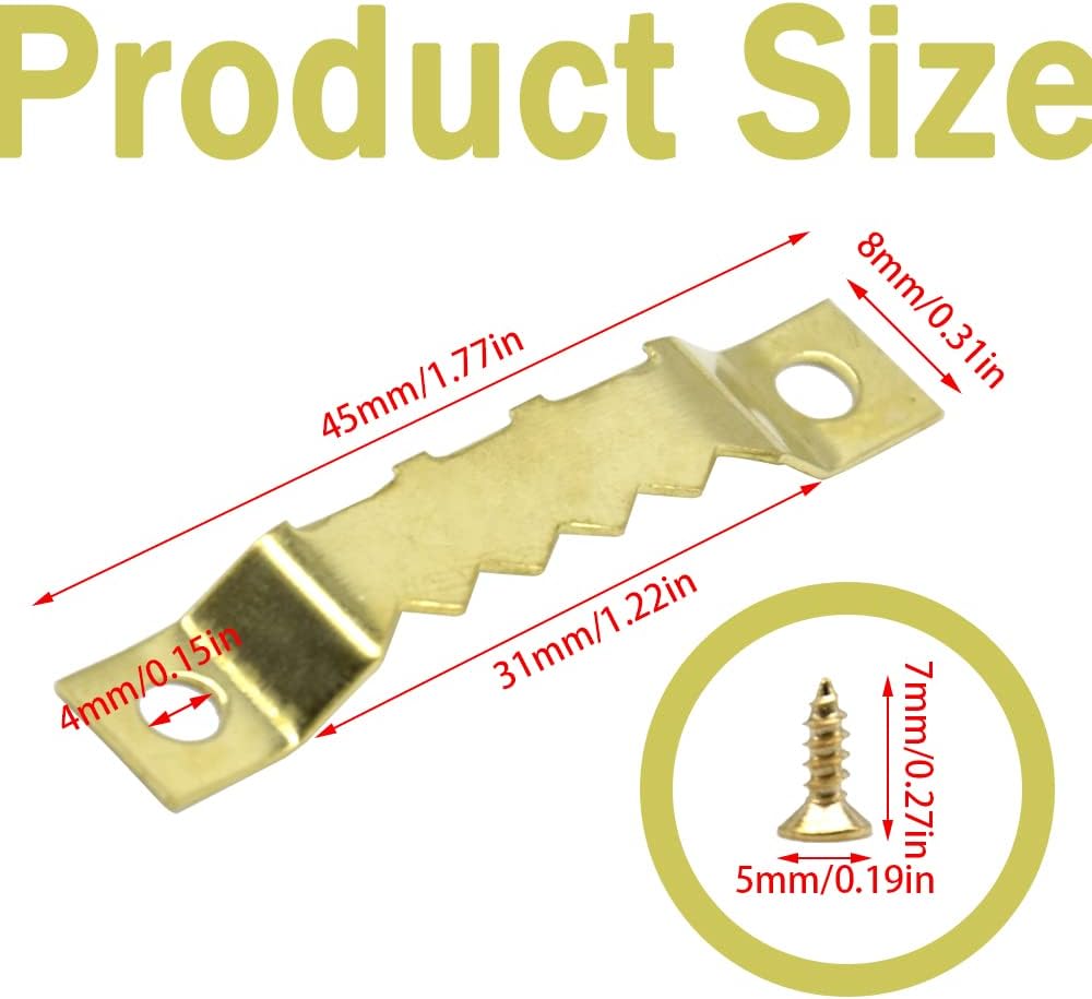 Thumbnail 1 de Yosawa sawtooth picture hangers, 45 × 8 mm