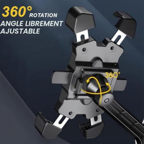 Thumbnail 2 de Support Téléphone Vélo OIXEYA — Support guidon 360° rotation pour trottinette, compatible 3,5–6,8 pouces