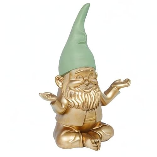 Thumbnail 6 de KARE MC - Figura Decorativa Enano Meditando (19 cm) en Dorado y Verde