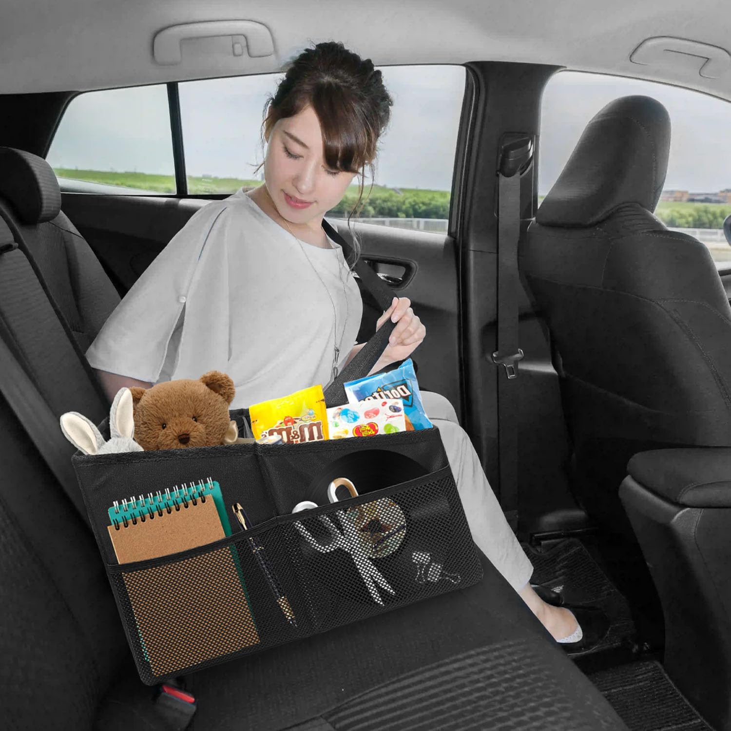 Thumbnail 6 de BOHEMIABY Auto Organizer Kinder – Rückbank Organizer mit Becherhaltern, wasserdicht, 35 × 25 × 25 cm