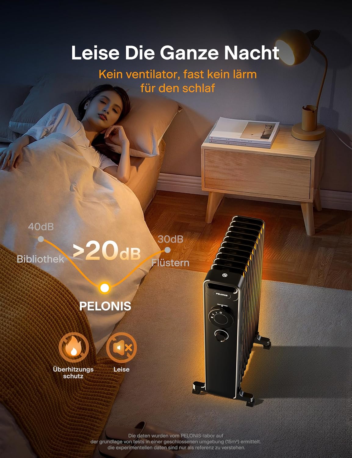 Detalle 2 de PELONIS Ölradiator 2300W J‑Lamellen 🏠