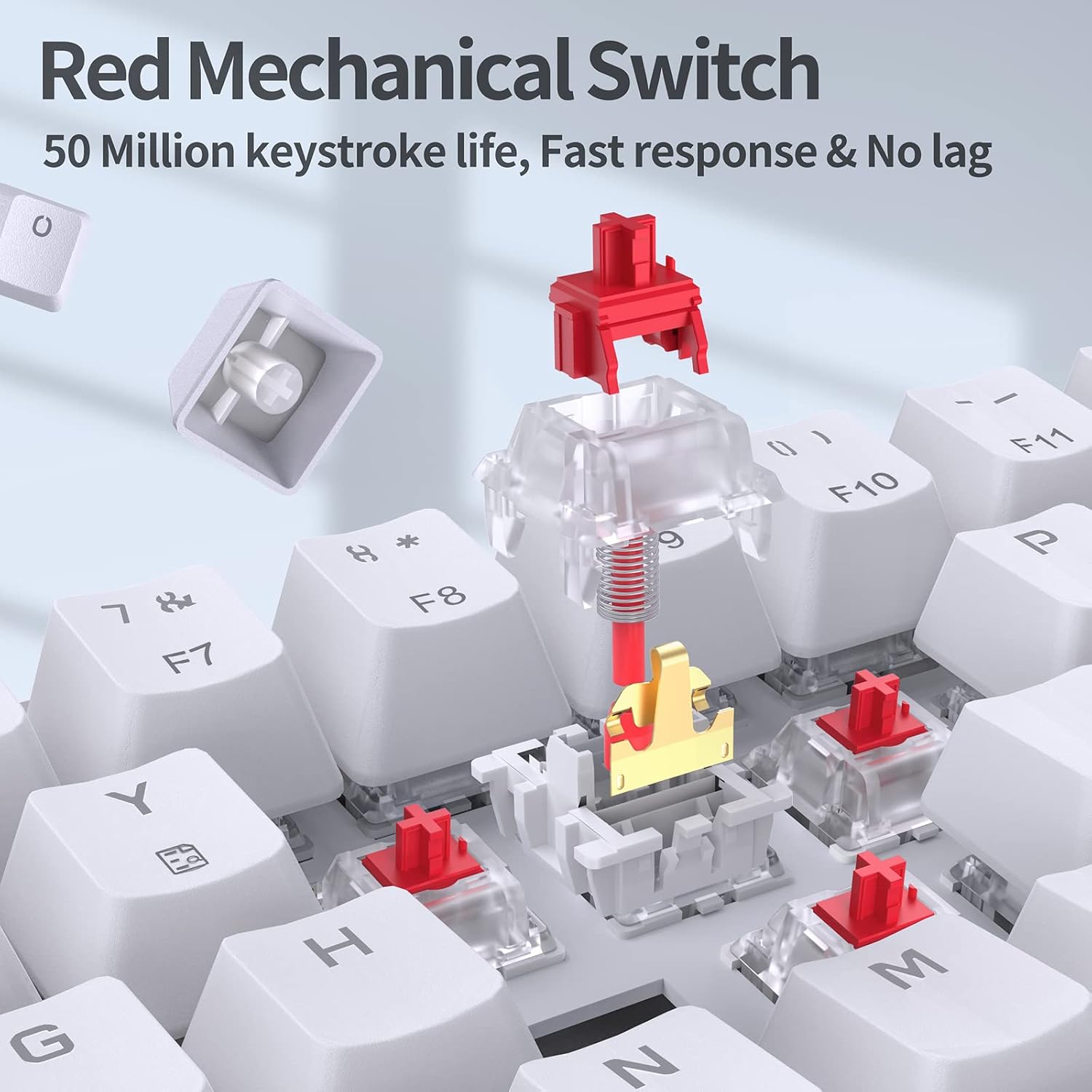 Detalle 2 de TMKB T68se mechanische 60% Gaming Tastatur