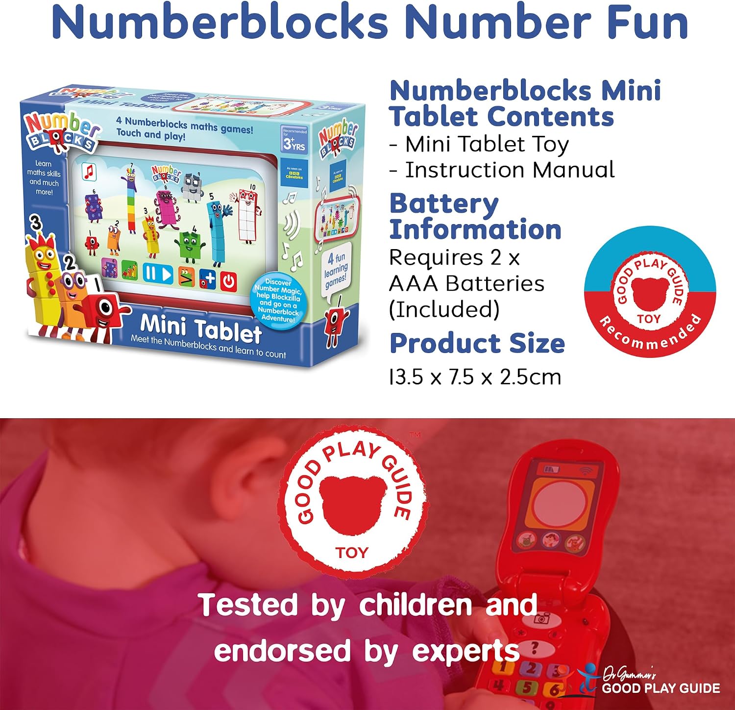 Thumbnail 5 de Numberblocks Mini Tablet Toy Learn Maths 3+