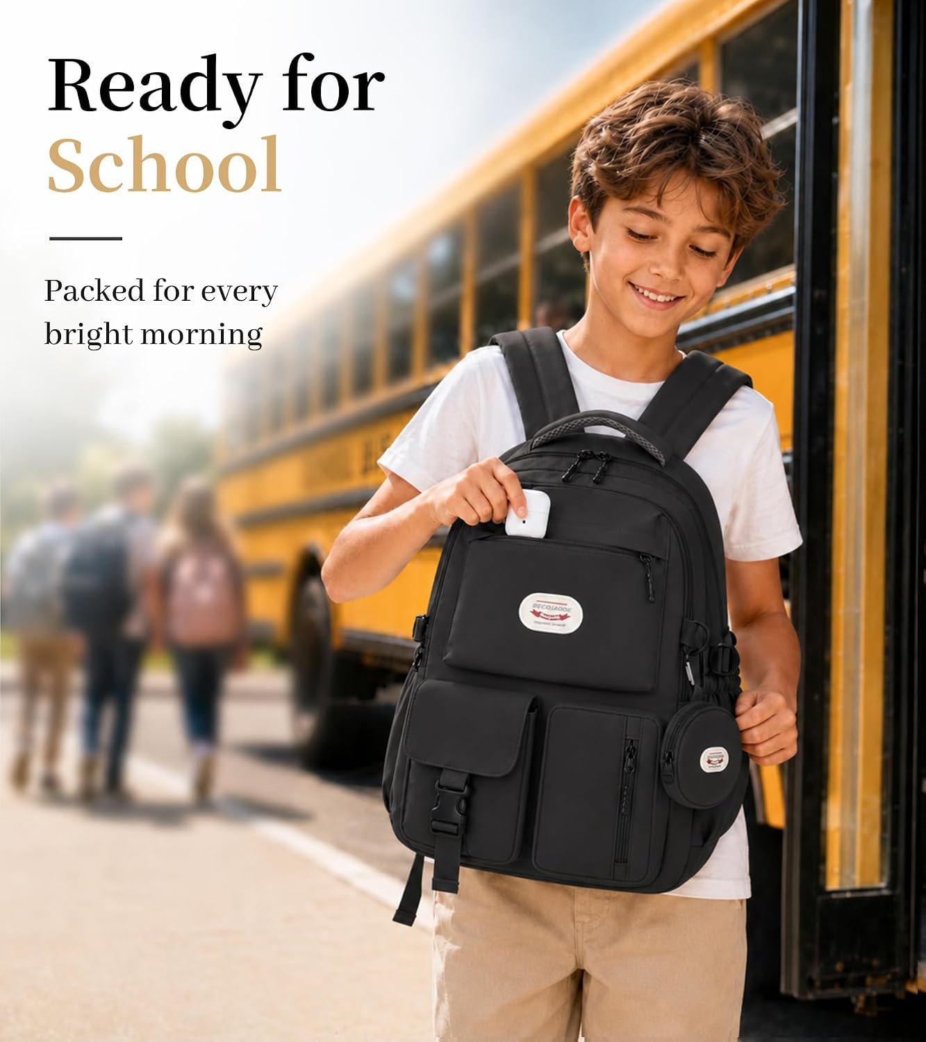 Thumbnail 2 de BECOJADDE 25L backpack with 15.6" laptop compartment