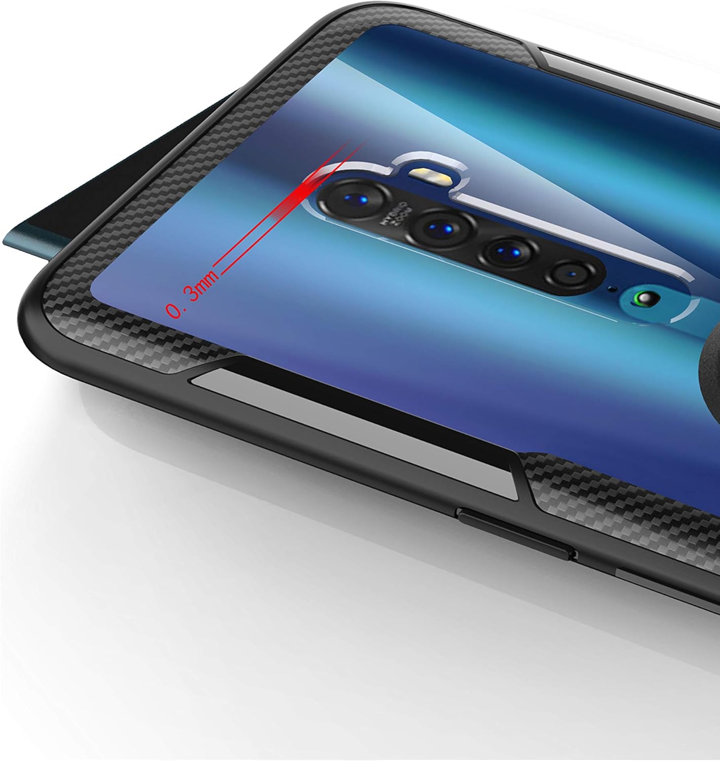 Thumbnail 5 de SORAKA Oppo Reno2 Hülle mit 360 Grad Ring