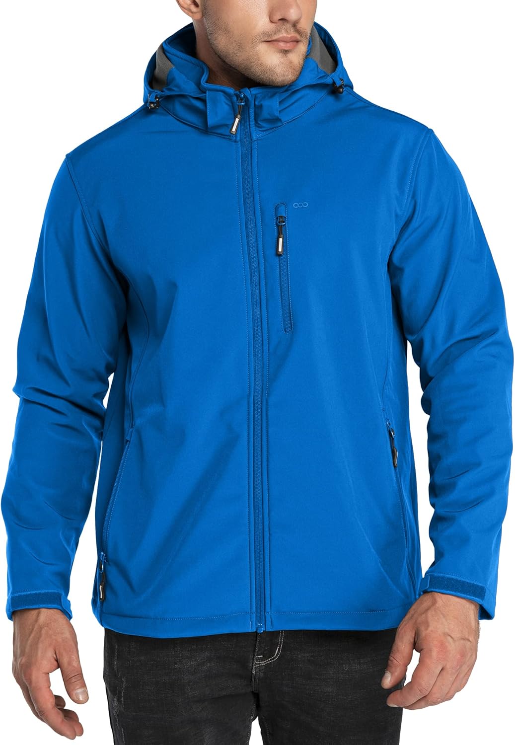 Detalle de 33,000ft Men's Waterproof Softshell Jacket with Fleece Lining and Detachable Hood