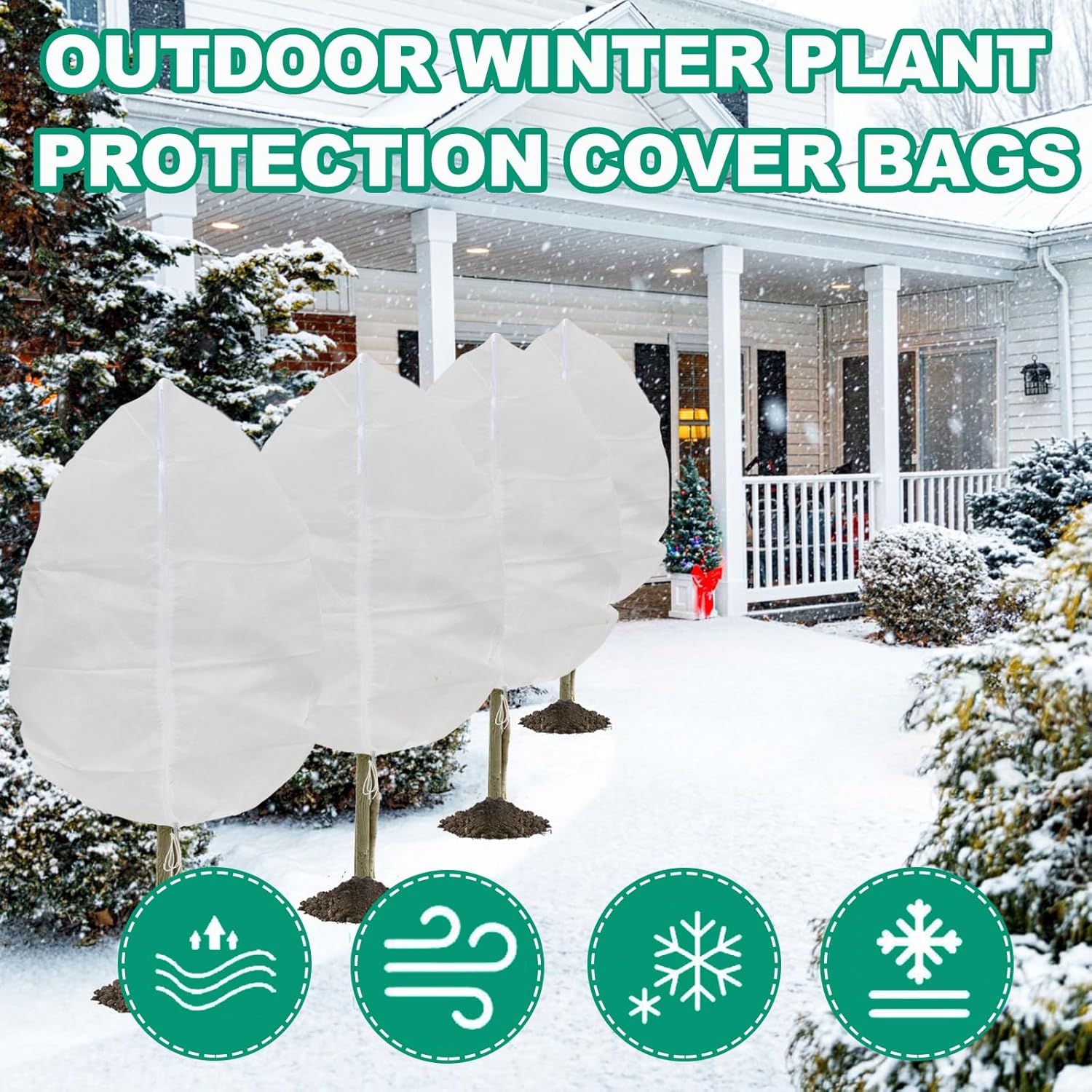 Thumbnail 1 de 2 PACK Plant Covers 120x180cm frost protection for plants