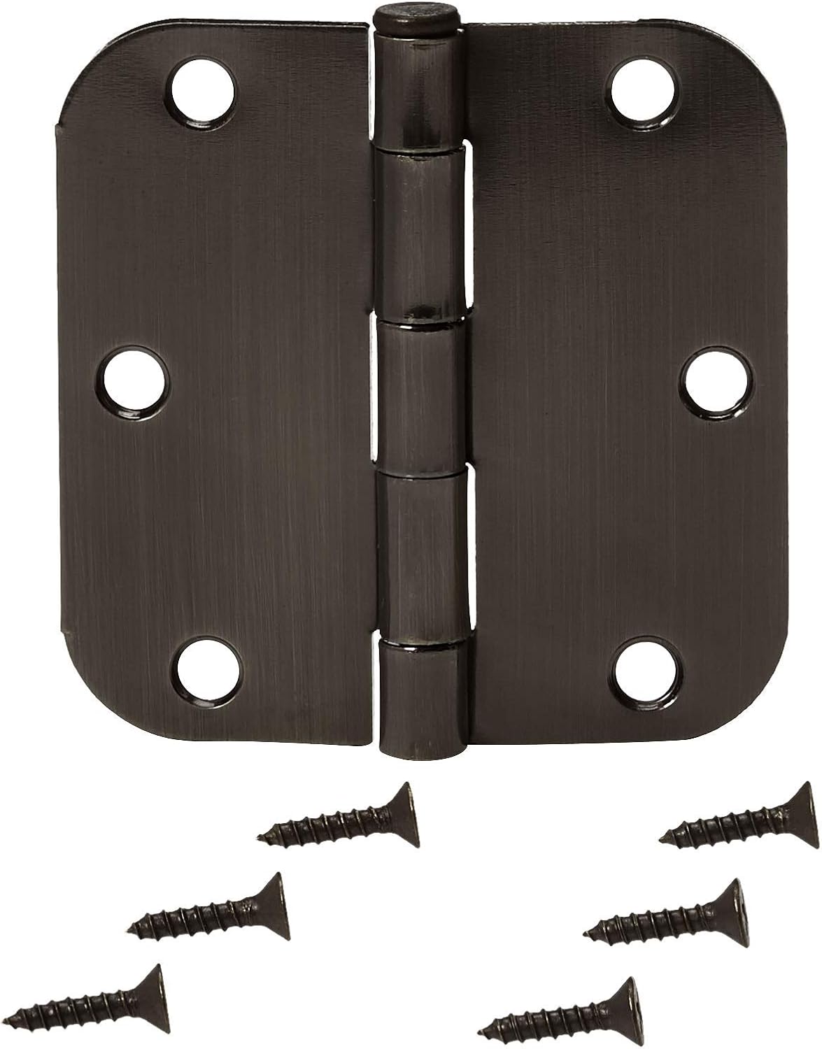 Detalle de Amazon Basics Rounded Door Hinges 3.5 in 🛠