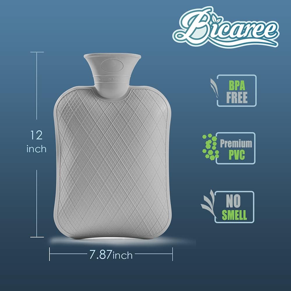 Thumbnail 3 de BICAREE HWB Hot Water Bottle with Cover, 2 L Reusable Hot and Cold Compress