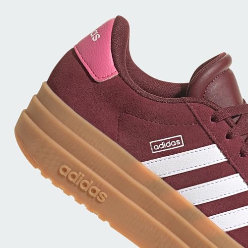 Detalle 2 de adidas Mixte Enfant VL Court Bold Junior – Shadow Red/Cloud White/Pink Fusion, 35,5 EU