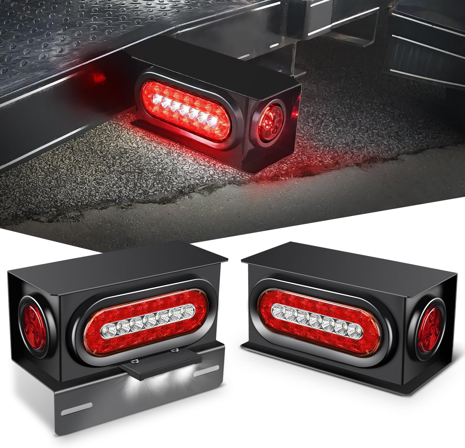 Detalle de Nilight 3LED Trailer Light Box Kit 6" Oval