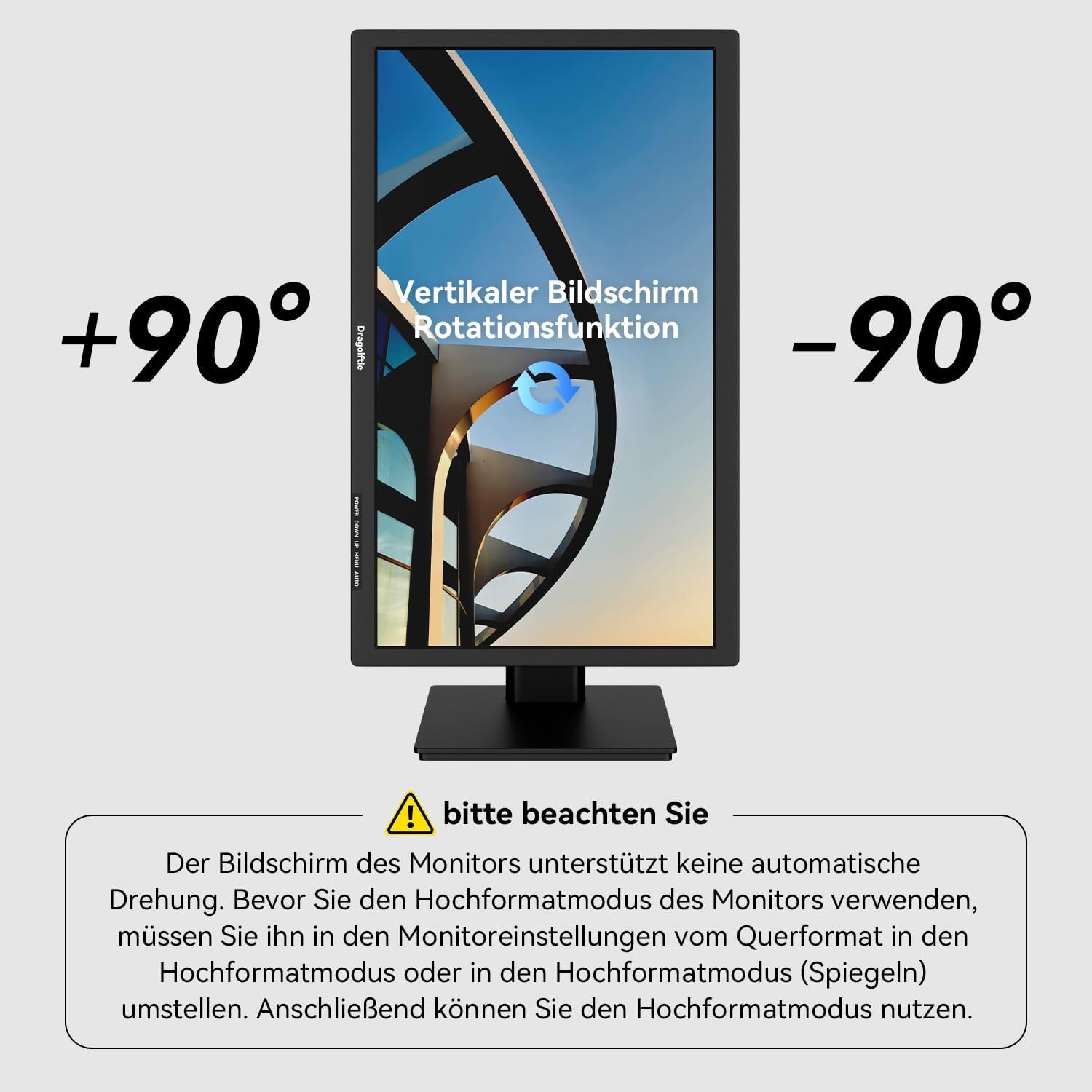 Detalle 2 de 24 Zoll Touchscreen Monitor FHD mit VA-Panel, 75 Hz, 10-Punkt-Touch – HDMI, VGA, VESA