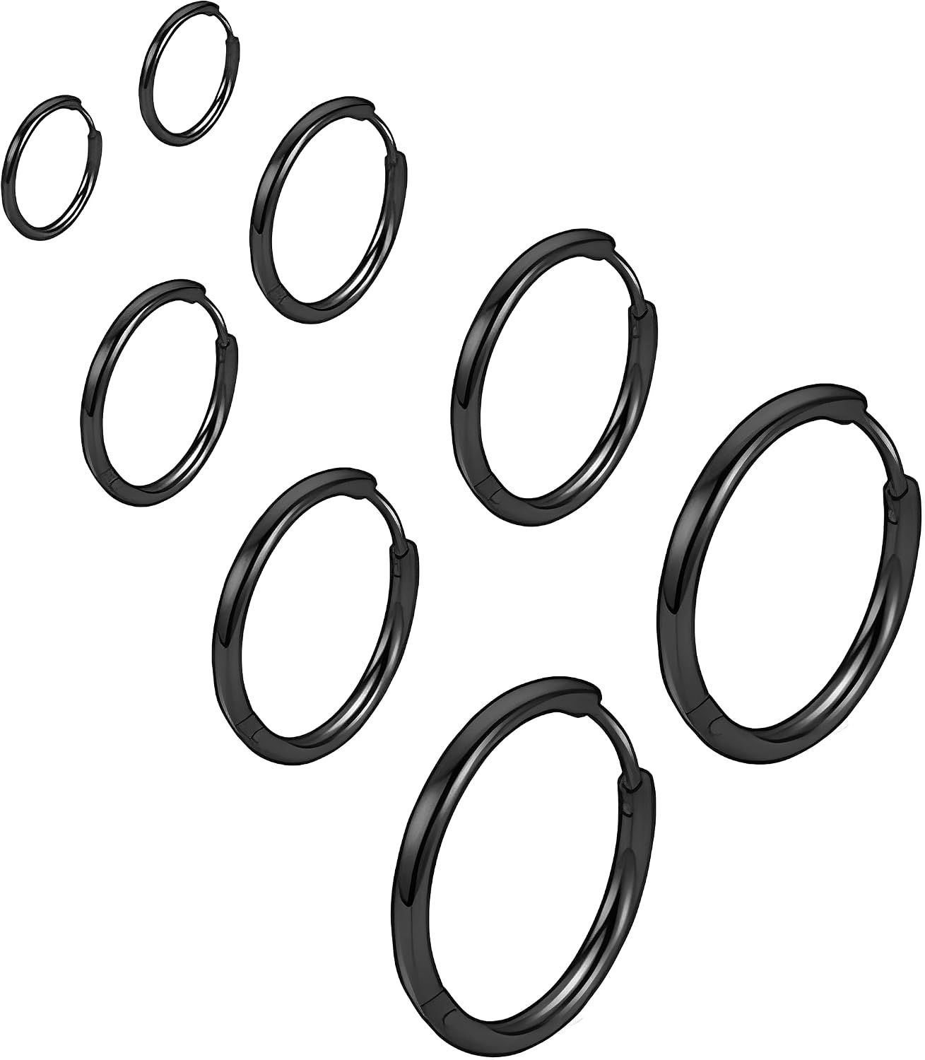 Detalle de 316L Stainless Steel Huggie Hoop Earrings