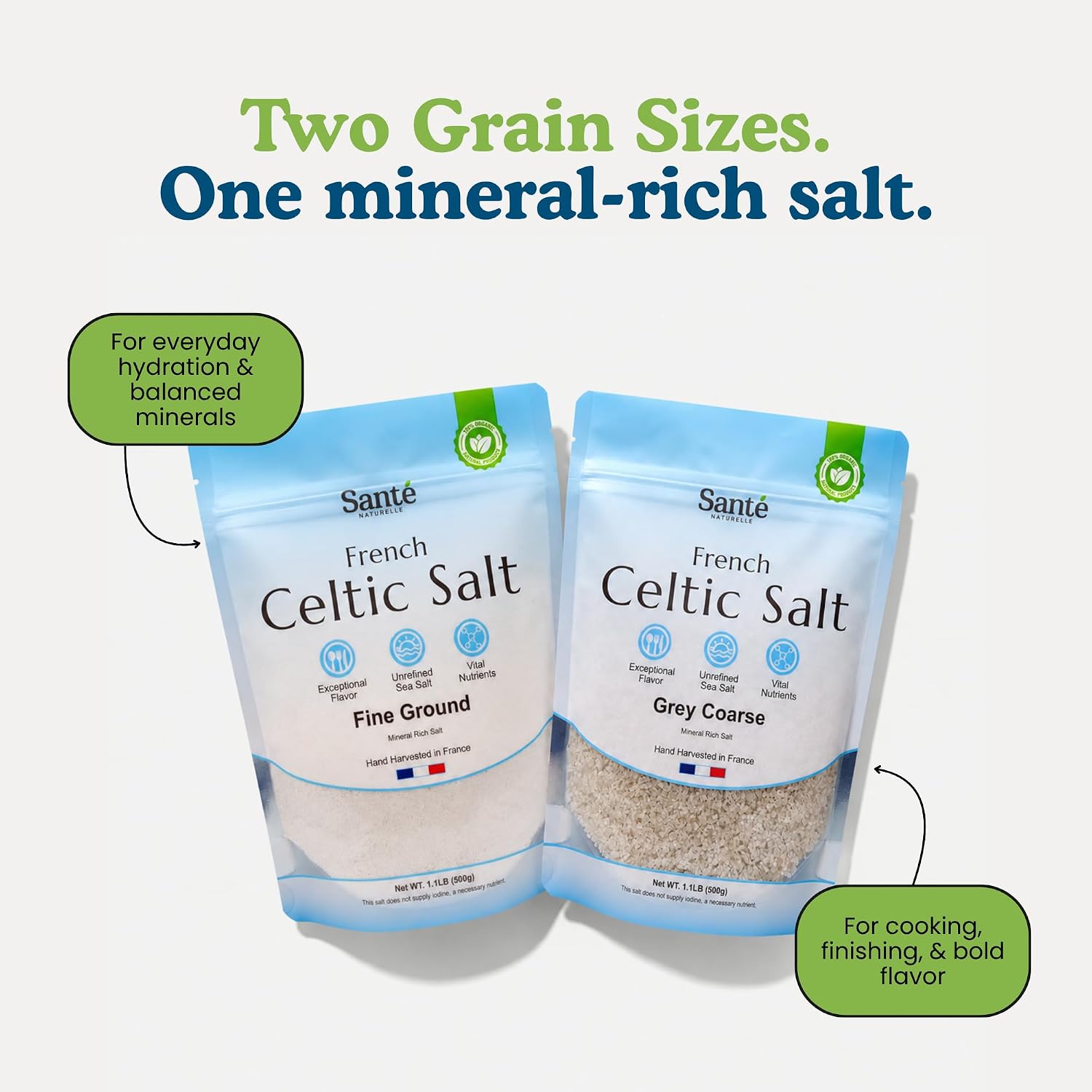 Thumbnail 6 de Sante Naturelle Celtic Salt Coarse French Sea Salt, 18 oz, Pack of 3