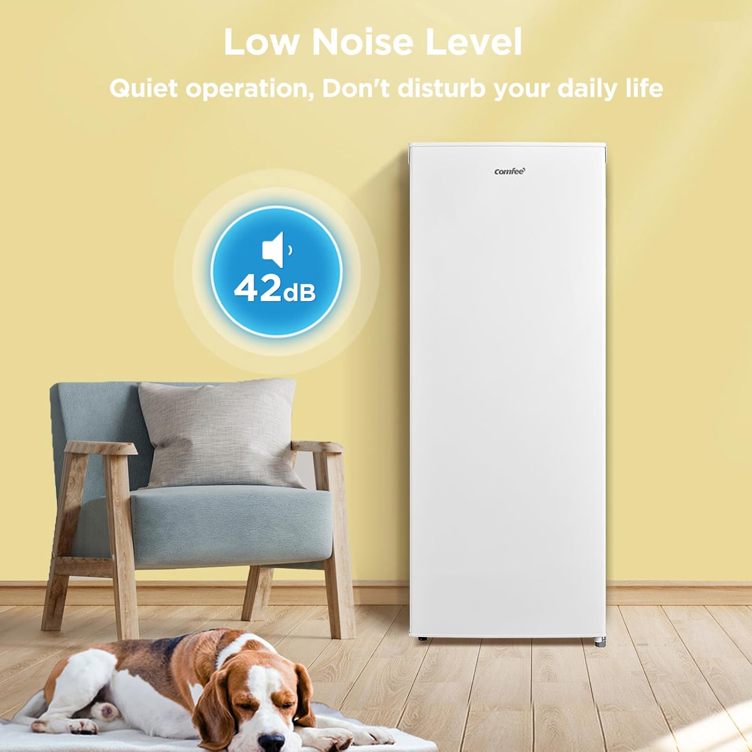 Thumbnail 3 de COMFEE' 160L Freestanding Upright Freezer (RCU160WH2UK(E))