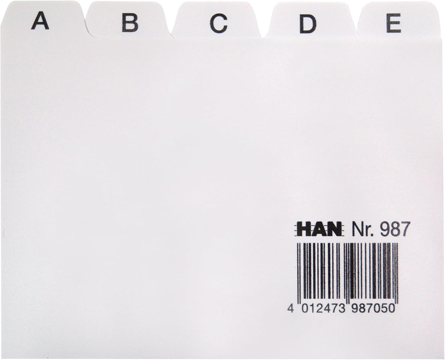 Detalle 2 de HAN 986: Intercalaires alphabétiques A-Z pour fiches DIN A6 (gris) – 25 pièces