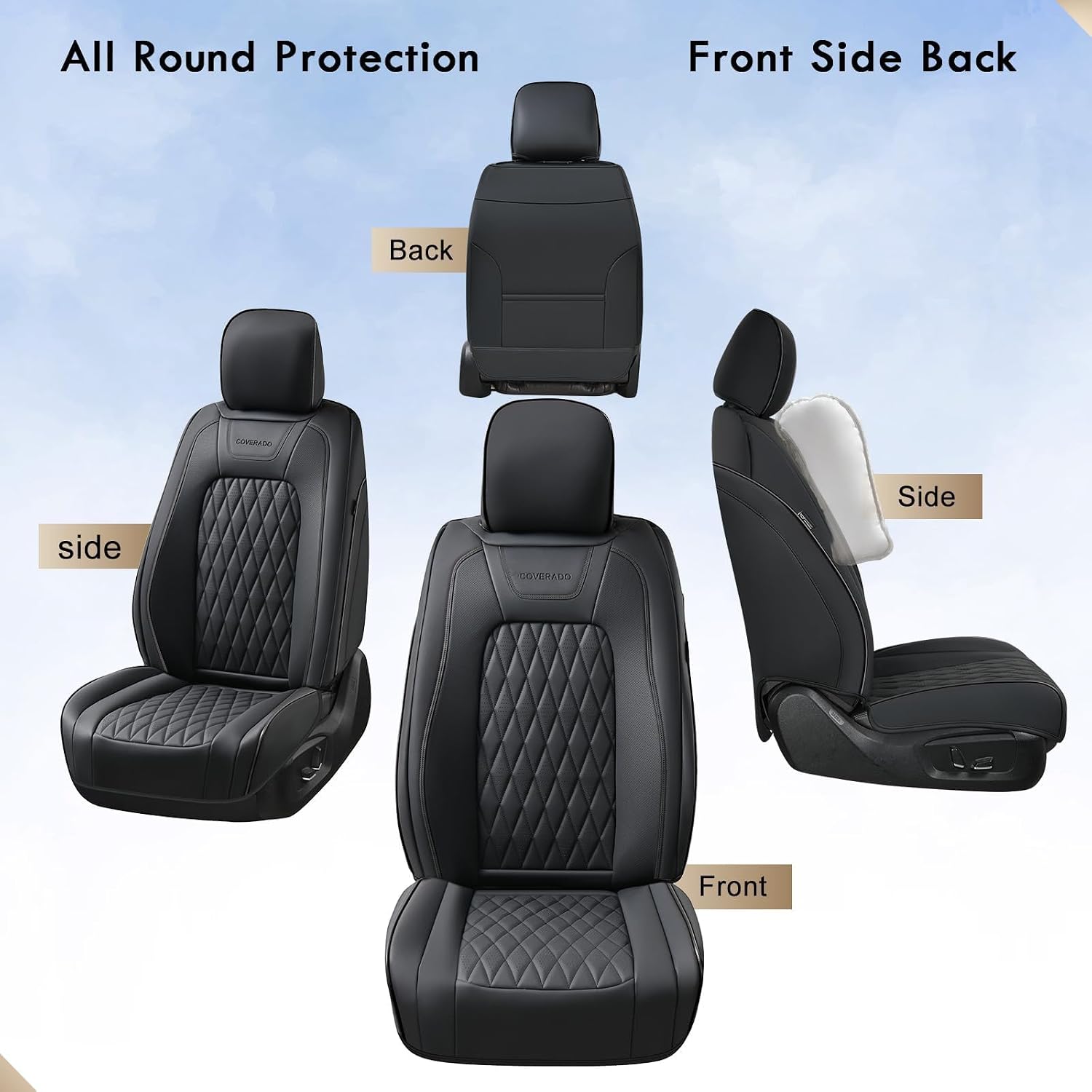 Detalle 2 de Coverado leather seat covers for Ford F150