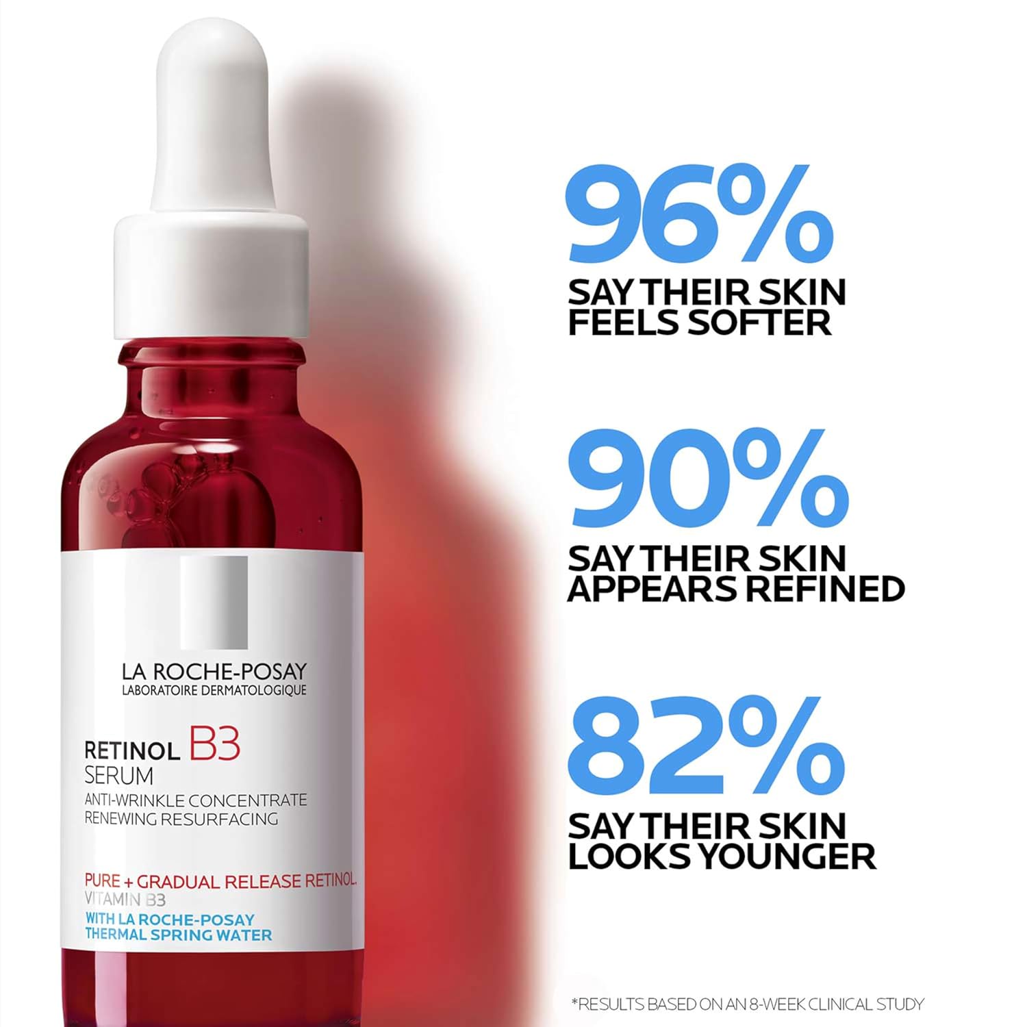 Detalle de La Roche Posay Anti-Falten Serum-Konzentrat – Retinol B3 für normale bis empfindliche Haut, 30 ml