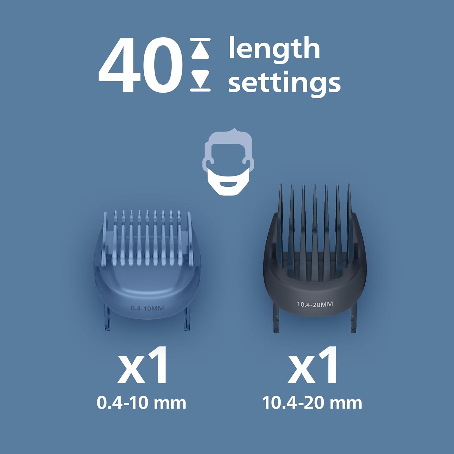 Thumbnail 2 de Philips Beard Trimmer 7000 Series (BT7670/15) with BeardSense, self-sharpening metal blades and 40 length settings