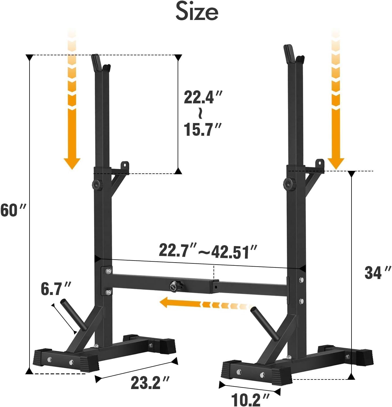 Detalle de BangTong&Li squat rack stand 550 lbs