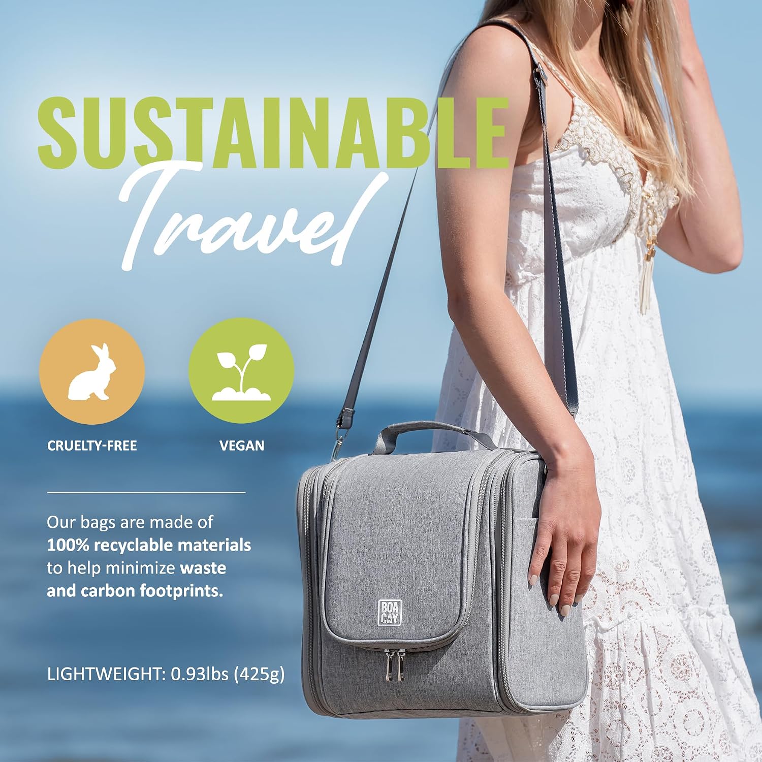 Thumbnail 6 de BOACAY Hanging Toiletry Bag 29.5 × 15.2 × 29 cm