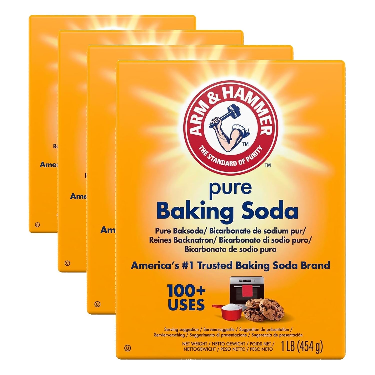 Detalle de ARM & HAMMER Baking Soda – Reines Backnatron, 12 x 454 g