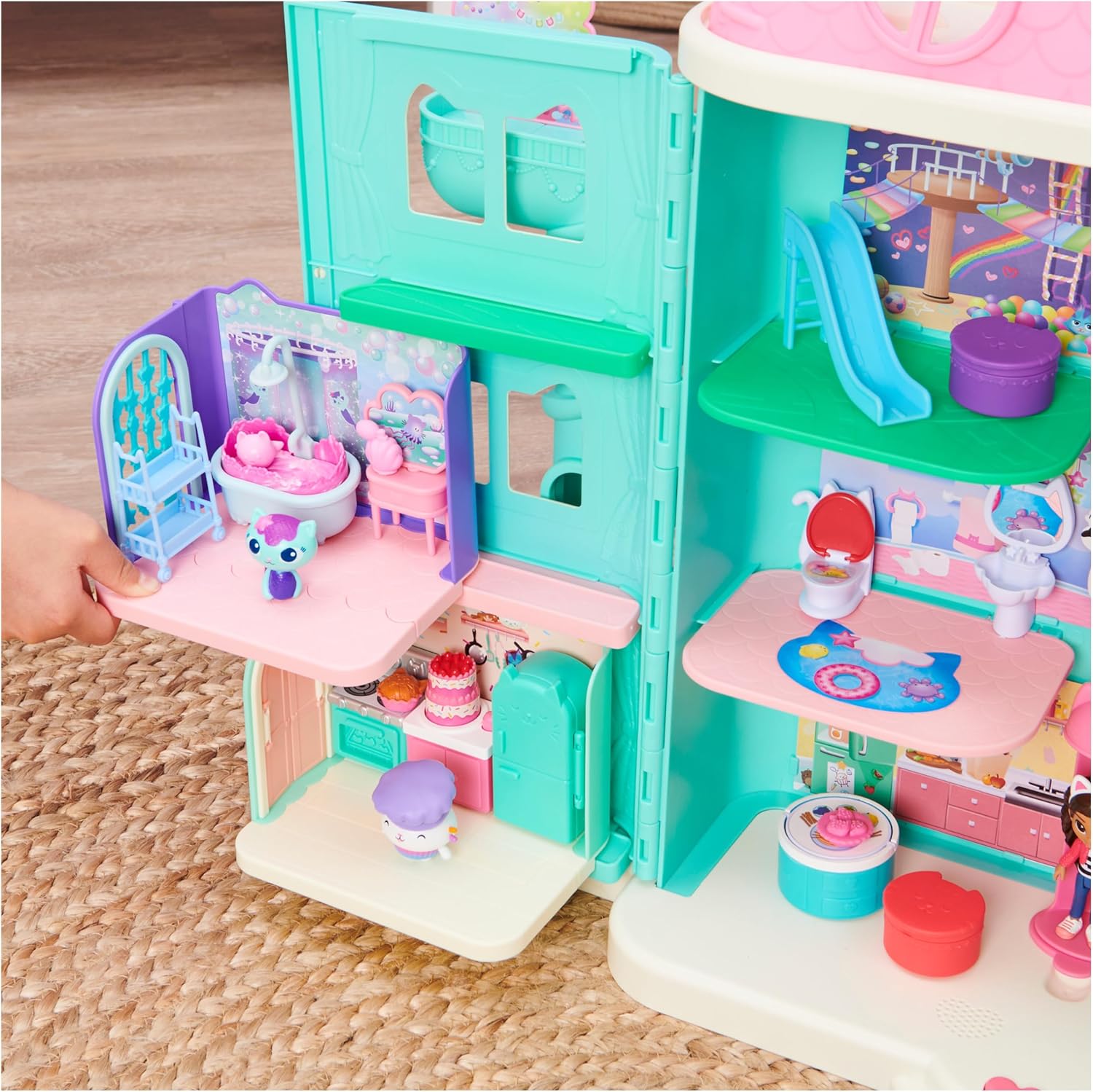 Detalle de Gabby’s Dollhouse Primp and Pamper Bathroom