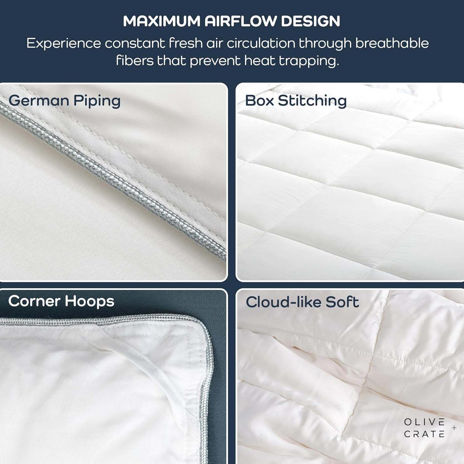 Thumbnail 3 de Olive + Crate Cooling Down Alternative Comforter 88x90