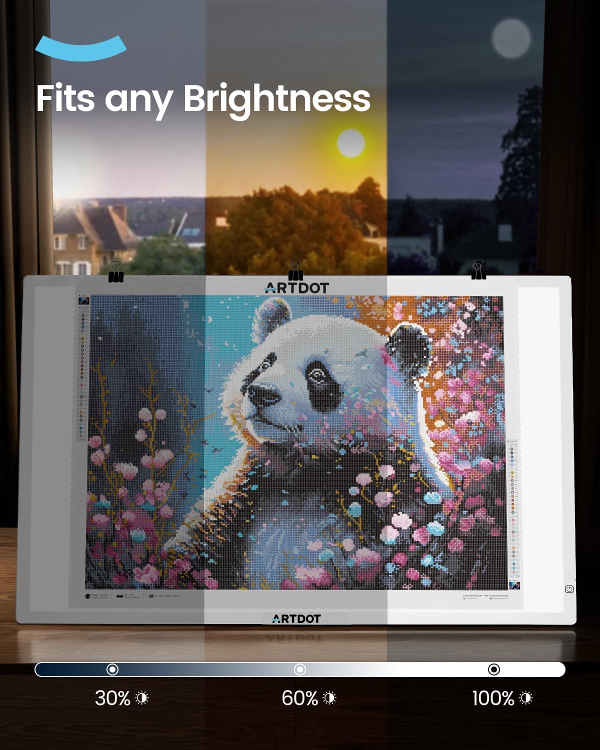 Thumbnail 3 de ARTDOT Leuchttisch A1 Helligkeitsstufen für Diamond Painting 🎨