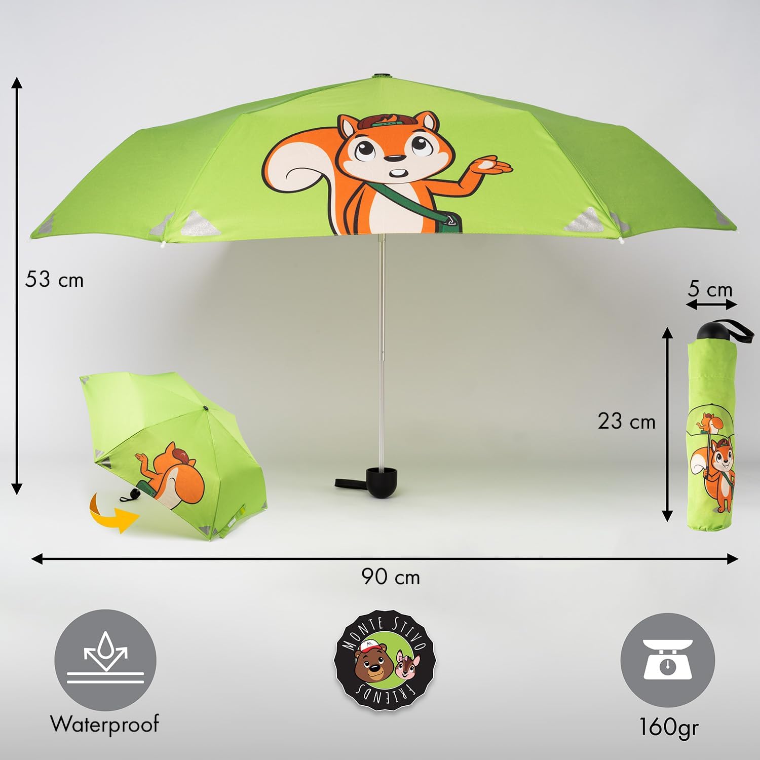 Thumbnail 5 de Monte Stivo® parapluie enfant – léger, sûr et pratique pour l’école et le jardin d’enfants