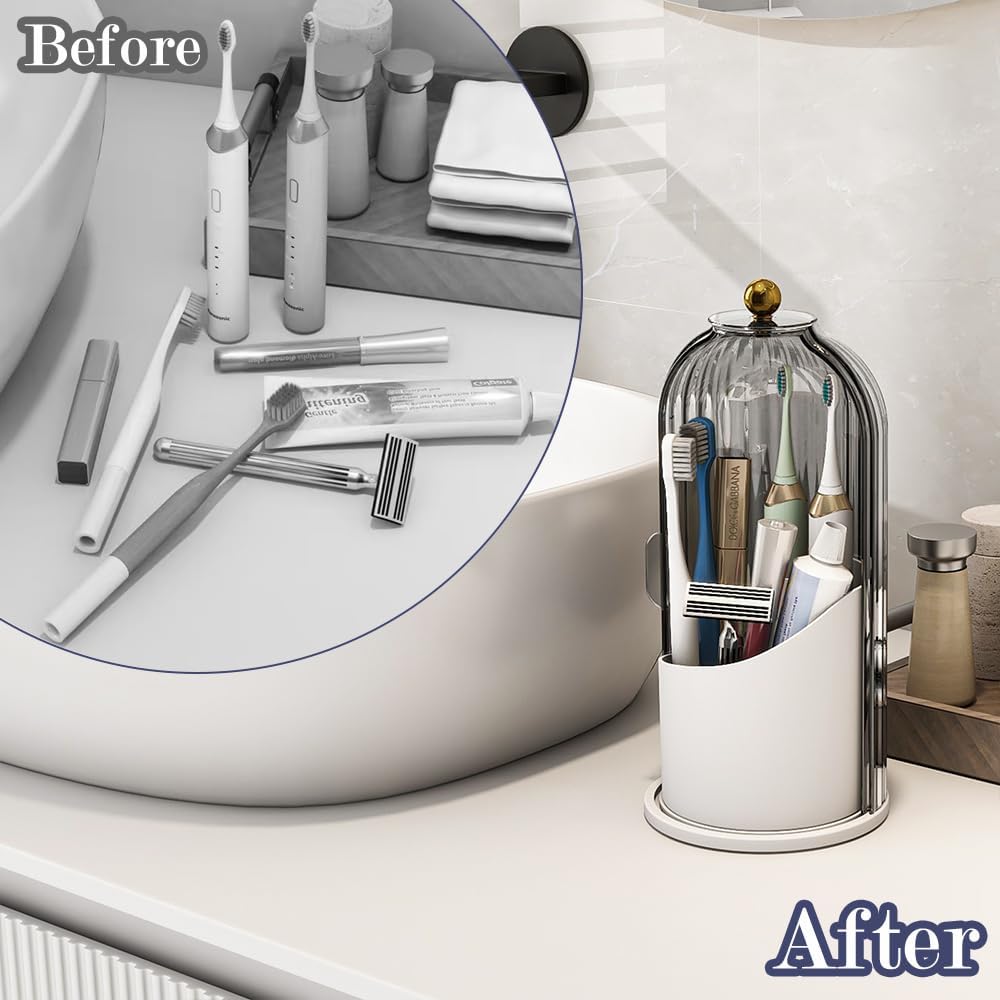 Detalle 2 de Zufudo Dustproof Toothbrush Holders, 3-Slot ⚙
