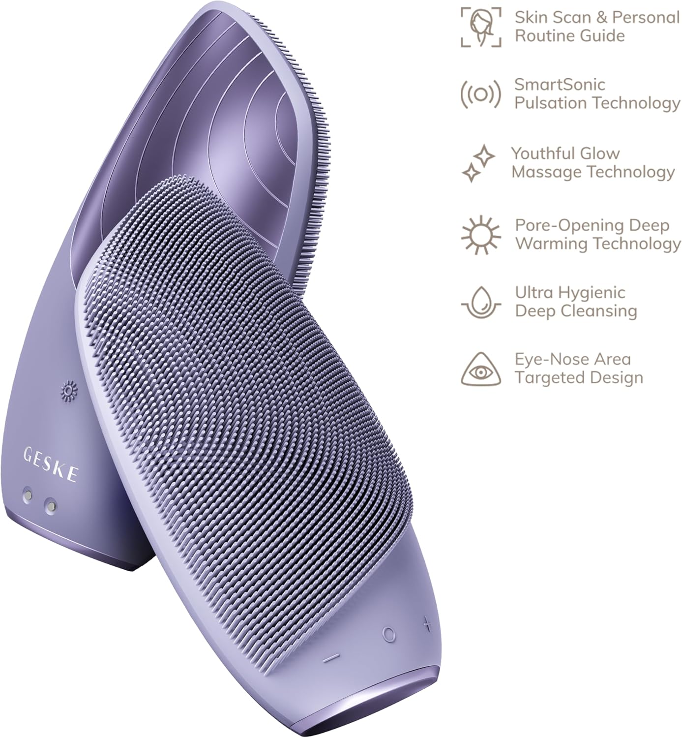 Thumbnail 3 de GESKE SmartAppGuided Thermo Facial Brush 6 in 1: pulizia profonda, caldo rilassante e massaggio per il viso