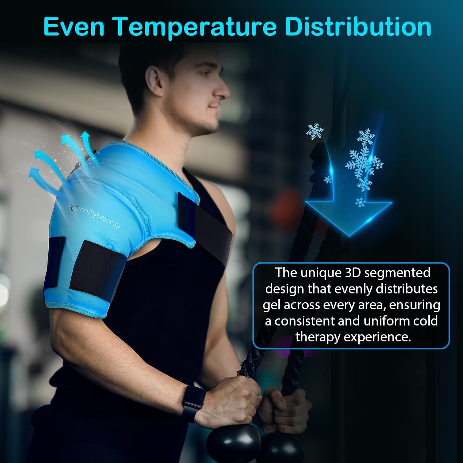Thumbnail 3 de Comfytemp 3D Contoured Shoulder Ice Pack Wrap