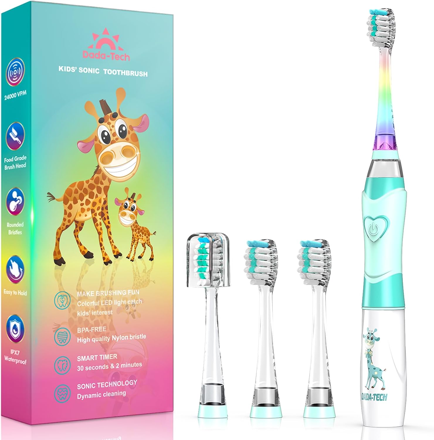 Thumbnail 4 de Dada-Tech Kids Ersatzköpfe für elektrische Zahnbürsten (S-Rund) – 4er Pack