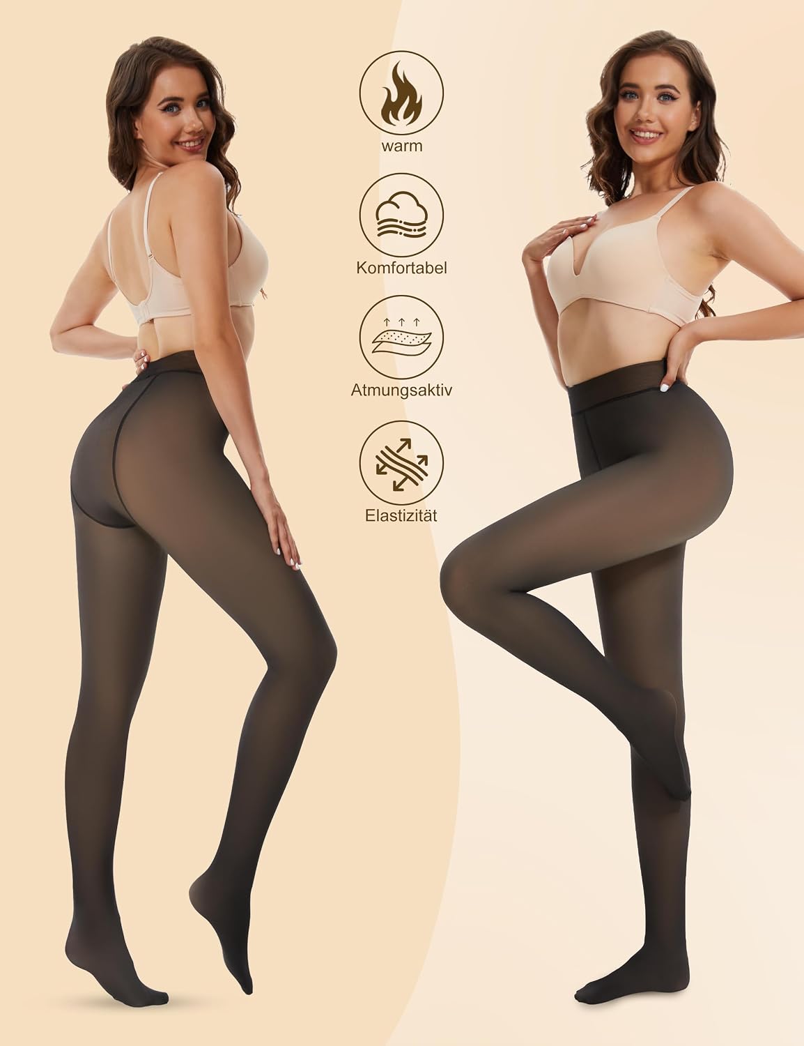 Thumbnail 1 de AMIYOYO Thermo Strumpfhose 300g