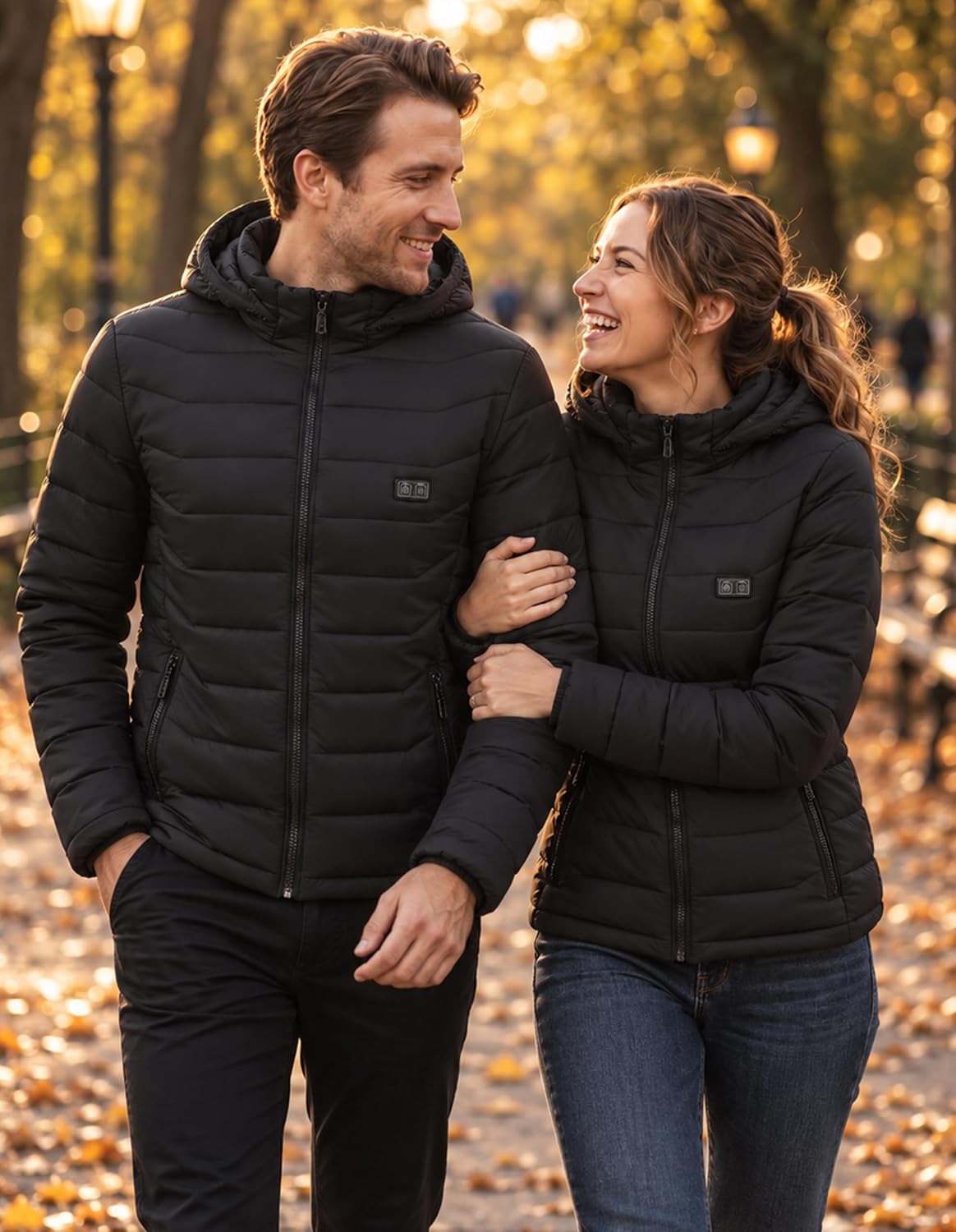 Detalle de MOZZROZZ Heated Jacket with 15-Zone Heating, Dual Controls & 3 Heat Levels