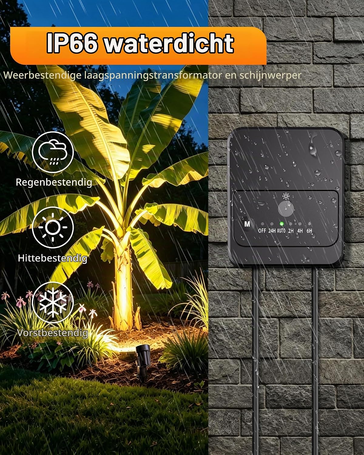 Thumbnail 4 de MEIKEE DSTA03 tuinspots, 8 stuks, 3 W warmwit, IP66