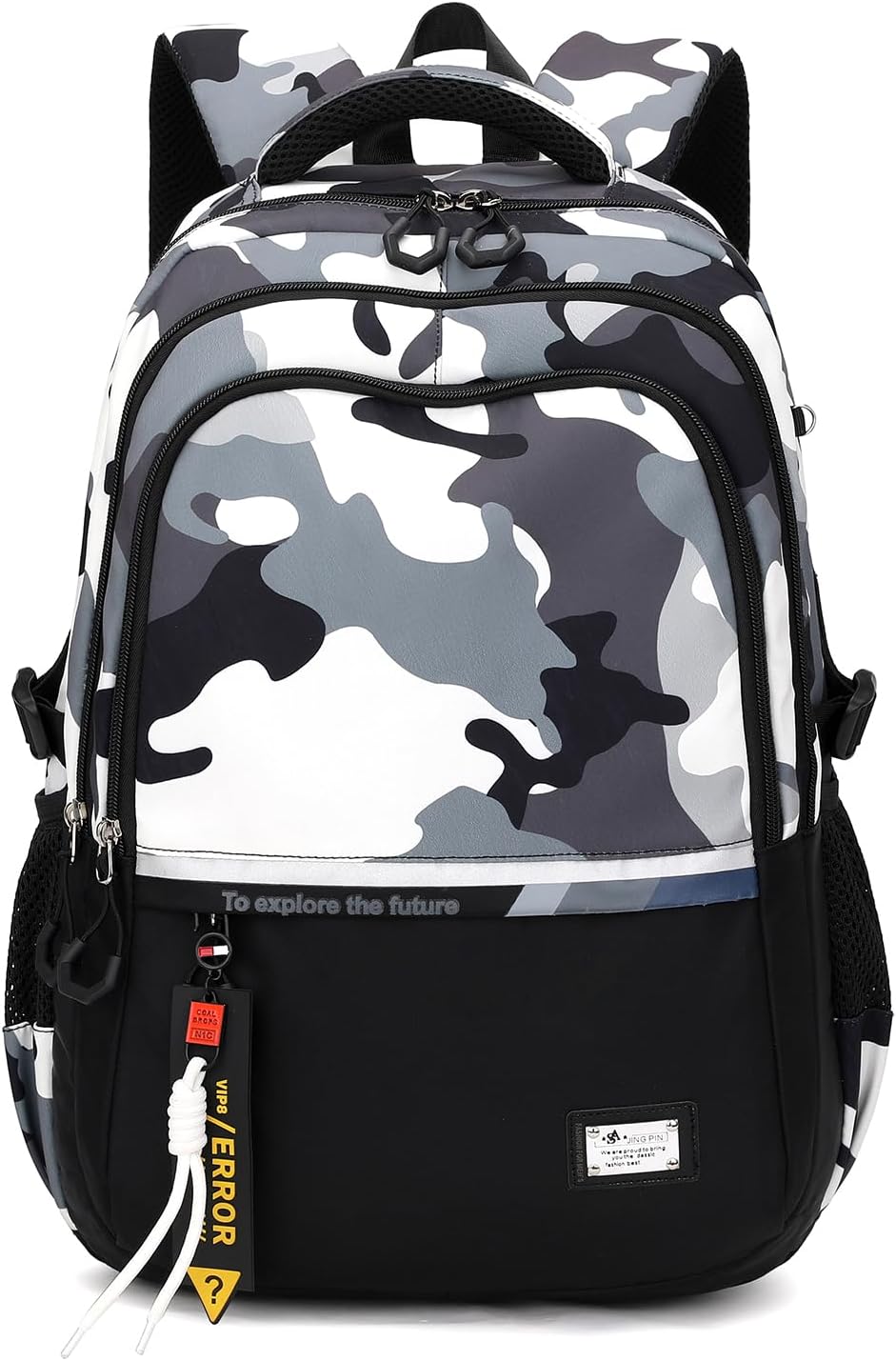 Detalle de Amythe Sac à Dos Garçons Cartable Primaire et College – Grand Volume, Léger, Noir