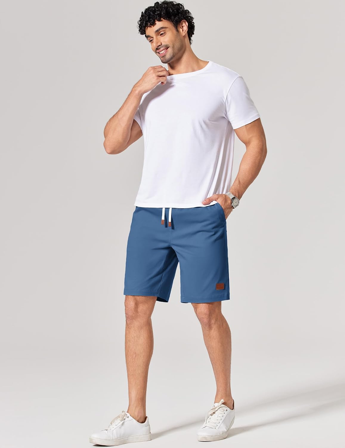 Detalle 2 de COOFANDY Men's Chino Shorts 9-Inch