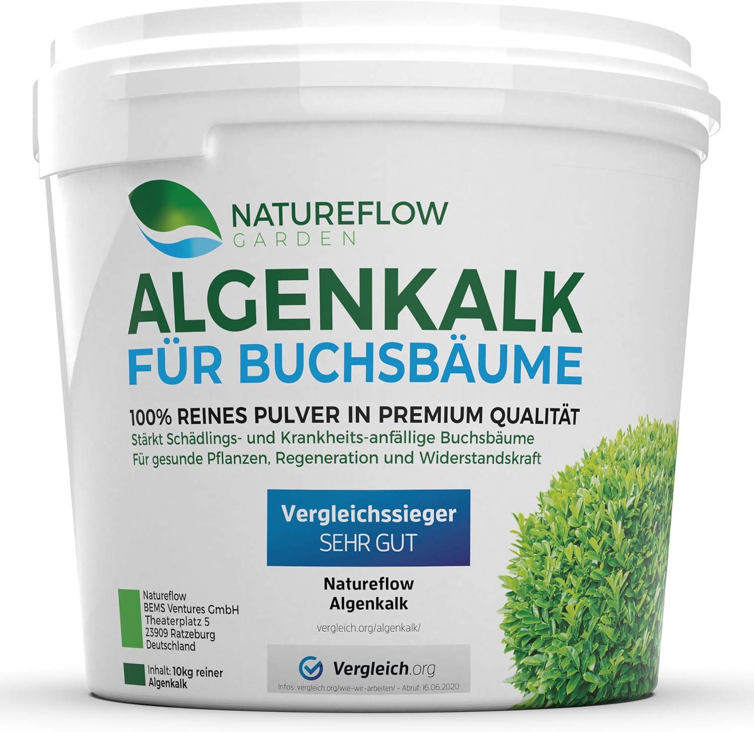 Thumbnail 6 de TESTSIEGER Bio Algenkalk für Buchsbäume – Widerstandskraft und Regeneration, 2,5 kg
