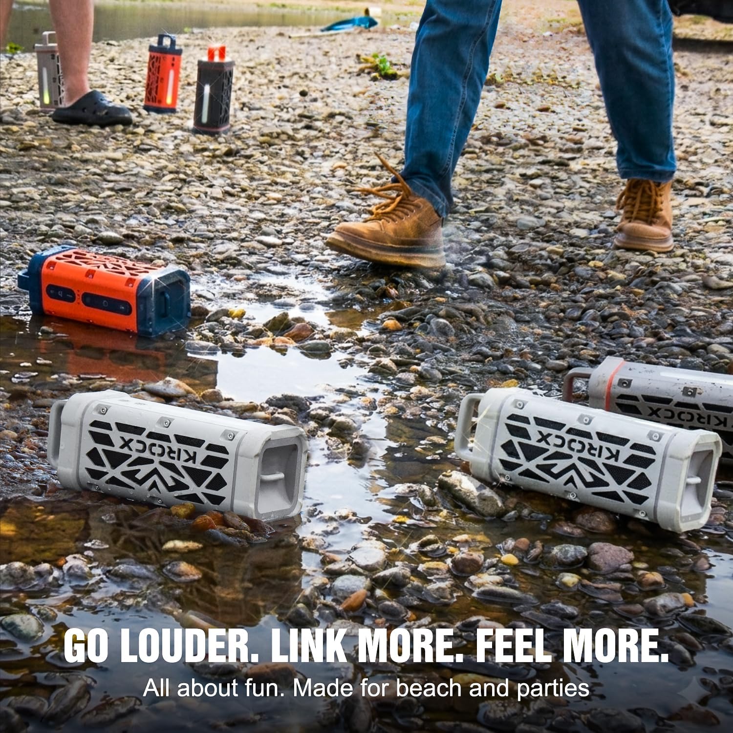 Thumbnail 6 de KROCX TRAVOR Magnetic Bluetooth Outdoor Speaker: Rugged All-Aluminum 45W with Deep Bass