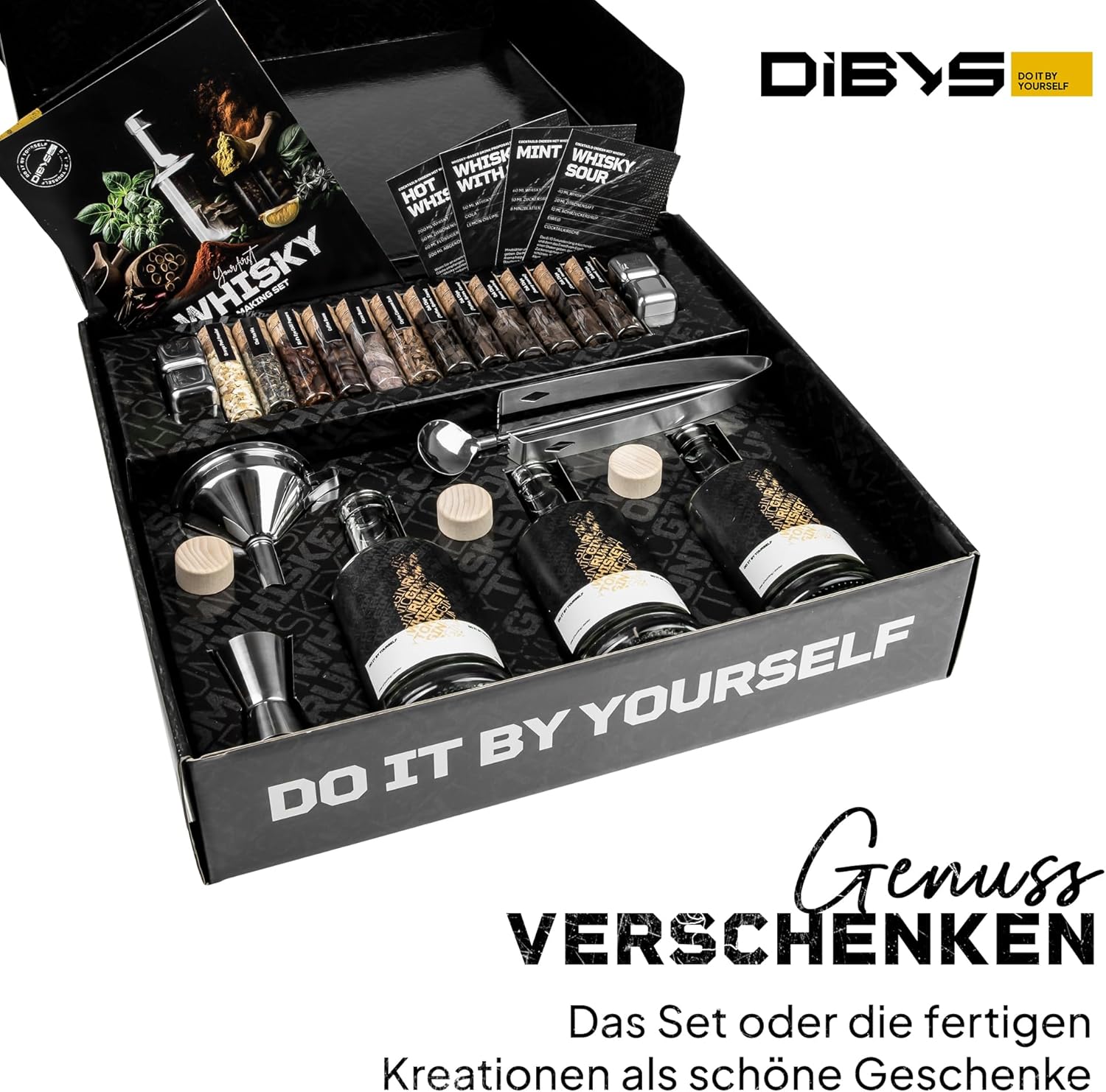 Thumbnail 6 de DIBYS DIY-Whiskey-Set inkl. 12 natürliche Botanicals & Zubehör – Whisky-Baukasten mit 4 Rezepten