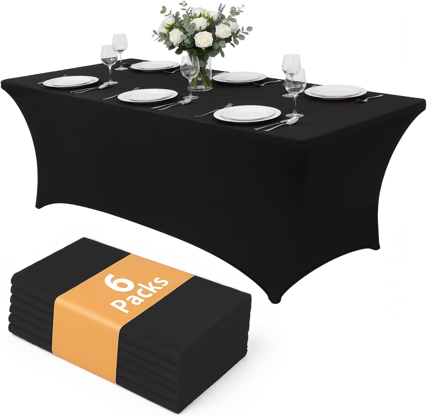 Thumbnail 1 de Lemict Spandex Tablecloths 96 x 30 Inch