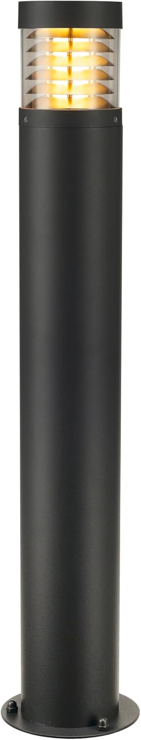 Detalle de SLV F-POL borne – lampe d’extérieur ronde, anthracite, E27, max. 20W